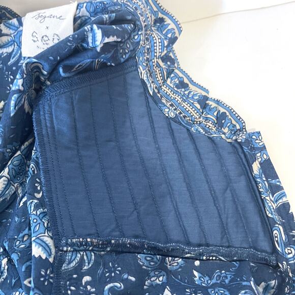 SEA NY X SEZANE NWT Edwige Floral Quilted Jumpsuit in Dalhia Print Size 4 - Picture 10 of 16